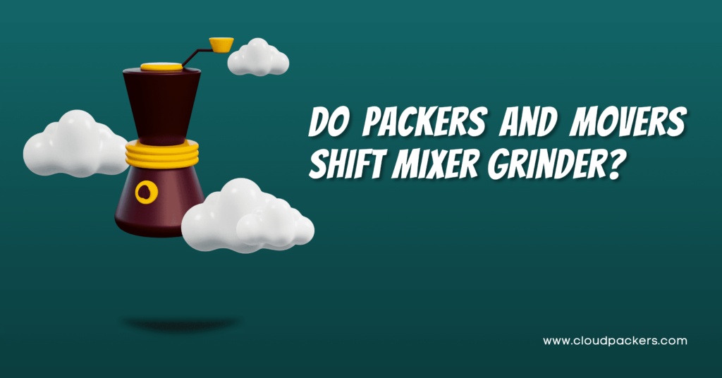 Do Packers and Movers Pack and Move Mixer Grinder