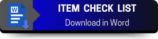 Item Checklist Word Free Download Button